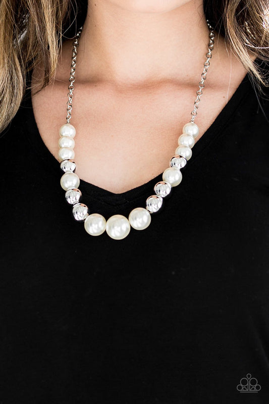 "Take Note"  - White #1527 - Paparazzi Accessories