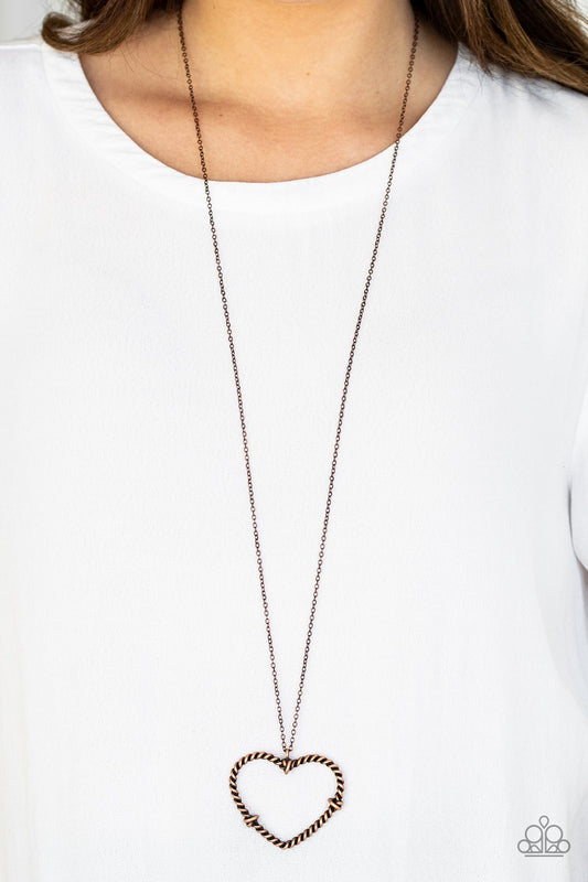 "Straight From The Heart"  - Copper #1520 - Paparazzi Accessories