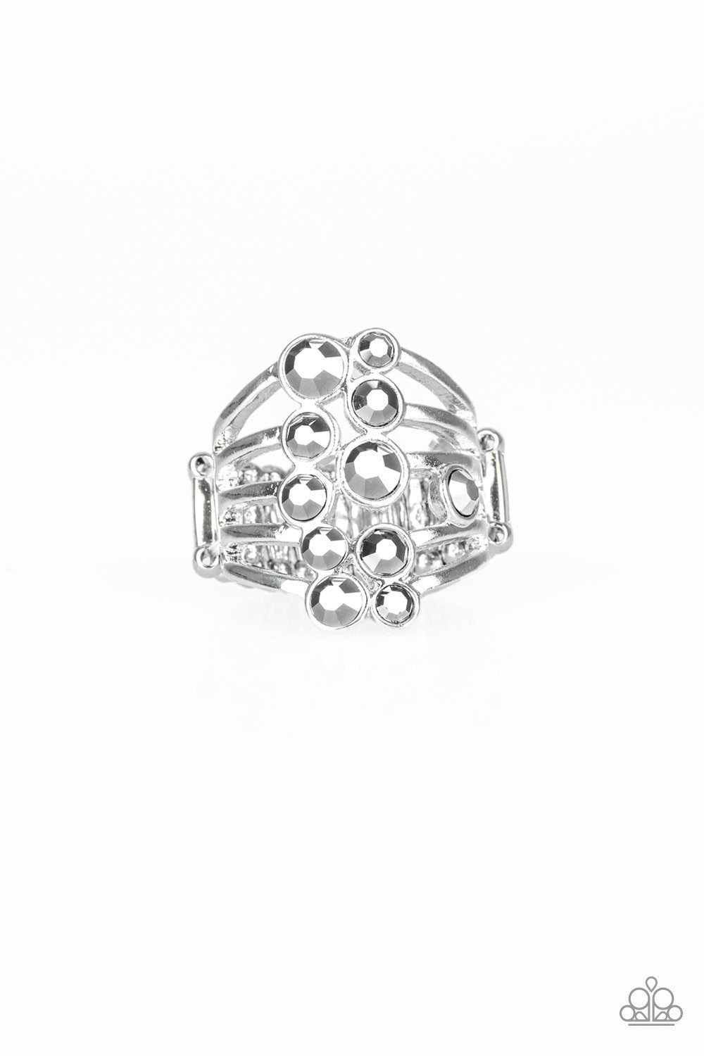 "Meet In The Middle" - Silver #3085 - Paparazzi Accessories