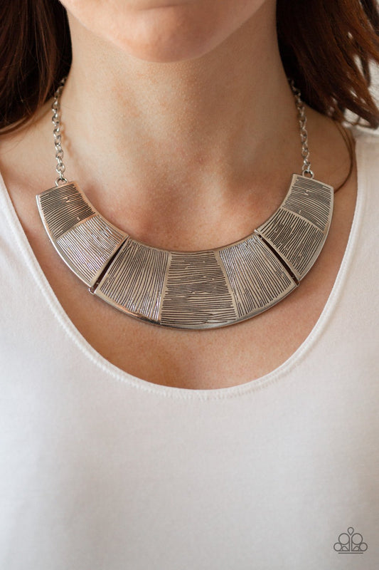 "More Roar" - Silver #850 - Paparazzi Accessories