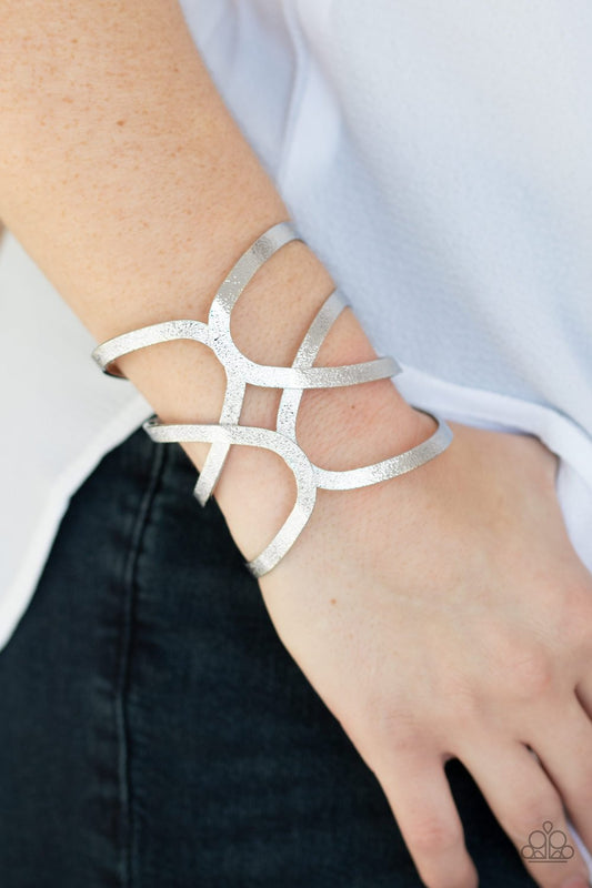 "Crossing the Finish Line" - Silver #1390 - Paparazzi Accessories