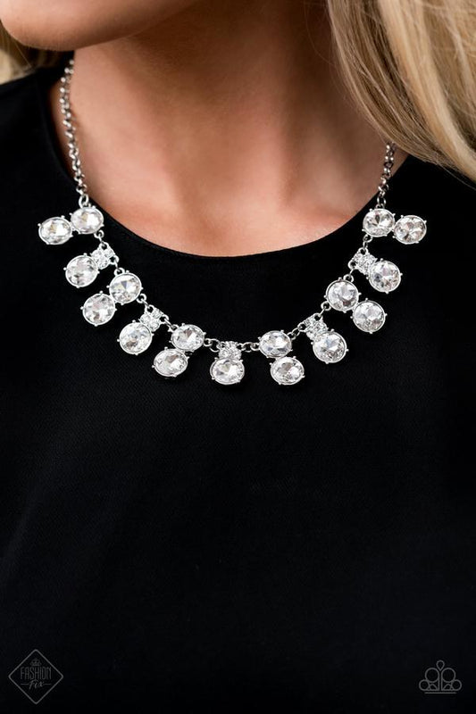 "Top Dollar Twinkle" - White #3229 - Paparazzi Accessories