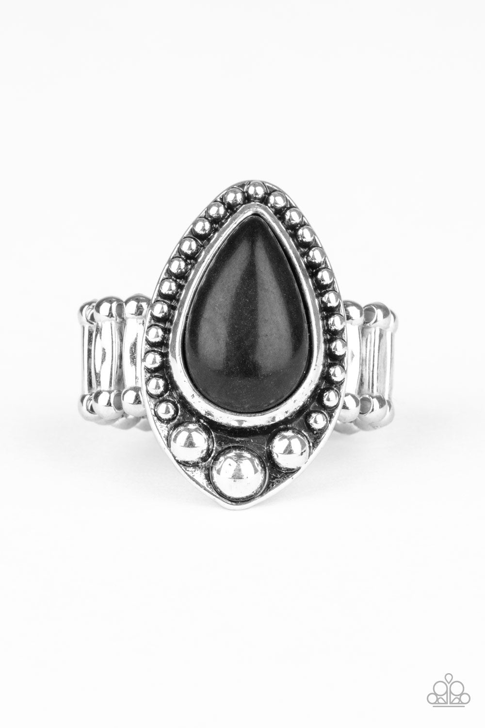 "Backroad Bauble" - Black #3046 - Paparazzi Accessories