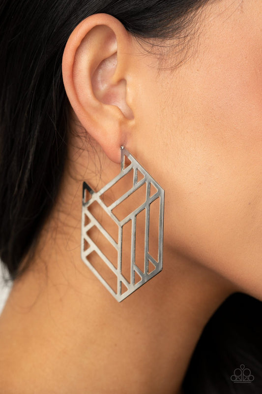 "Gotta Get GEO-ing" - Silver #1447 - Paparazzi Accessories