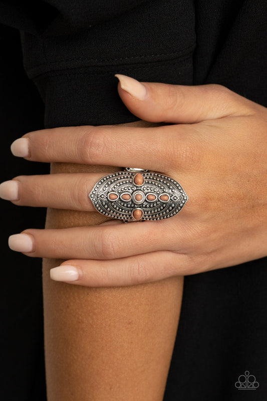 "Shield in Place"  - Brown #1512 - Paparazzi Accessories