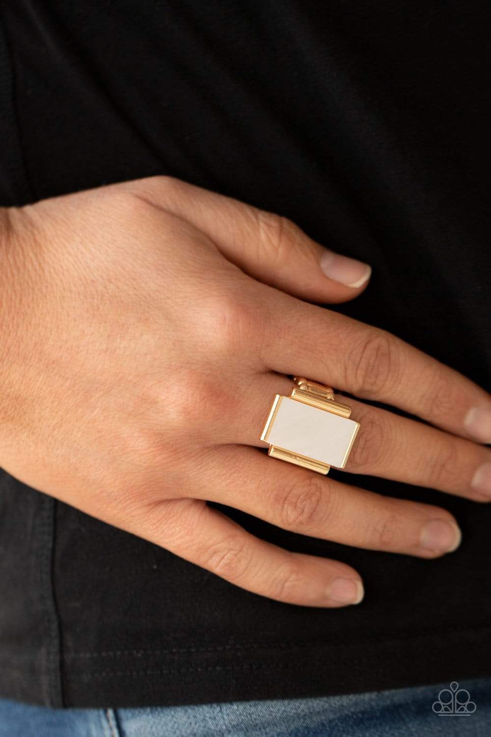 "Mystical Marinas" - Gold #3038 - Paparazzi Accessories
