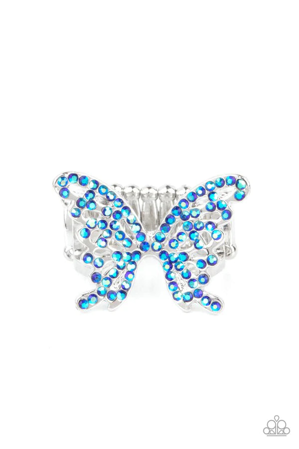 "Butterfly Orchard" - Blue #683 - Paparazzi Accessories