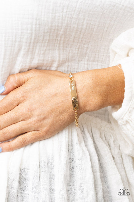 "Mom Always Knows" - Gold #1464 - Paparazzi Accessories