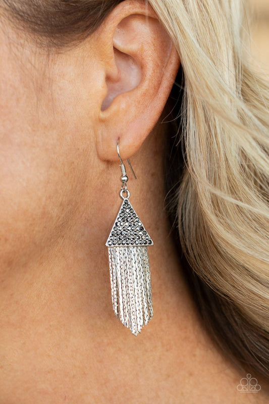 "Pyramid SHEEN" - Silver #1487- Paparazzi Accessories