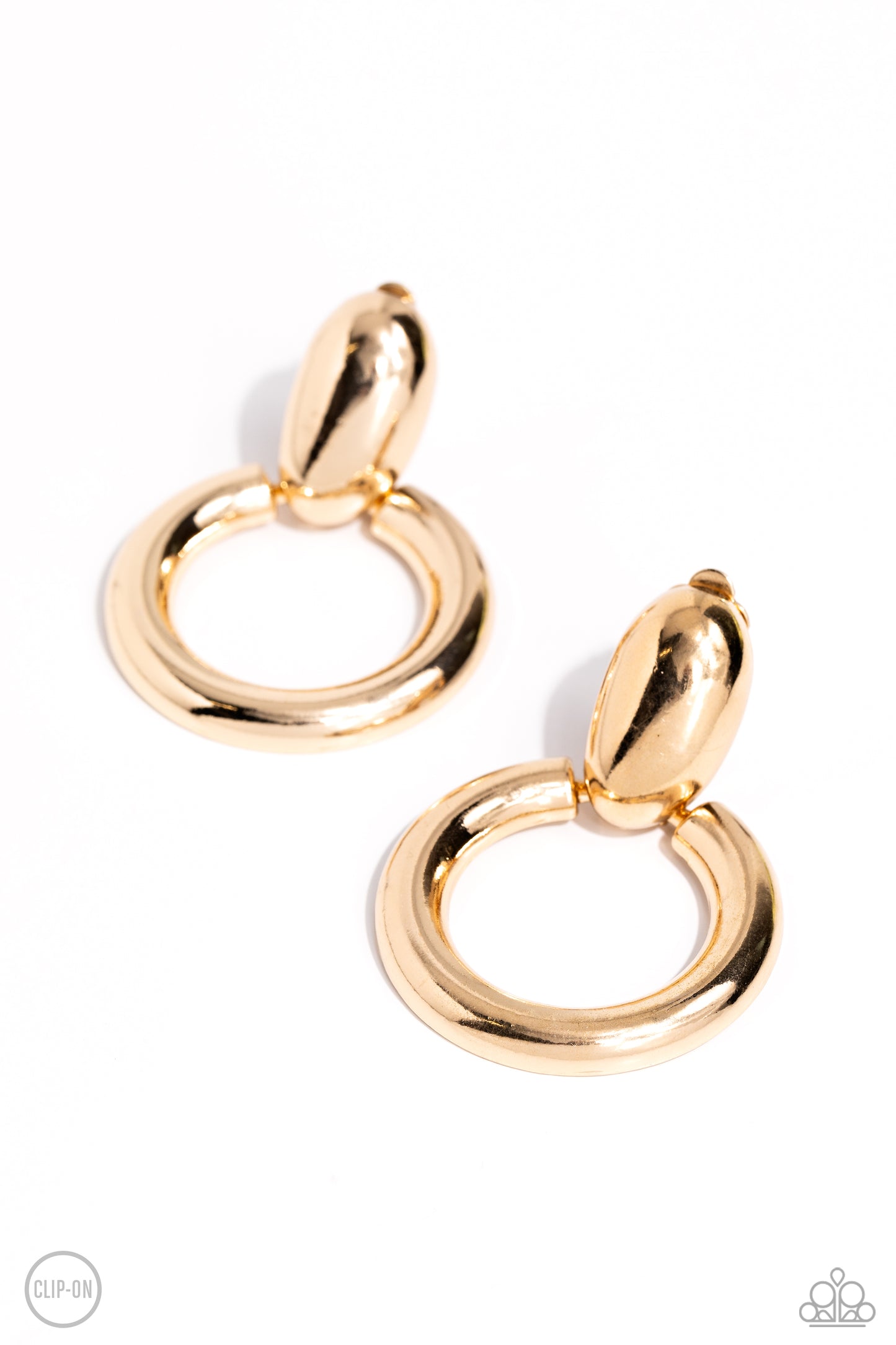 "Ancient Artisan" - Gold #1052 (Clip-Ons) - Paparazzi Accessories