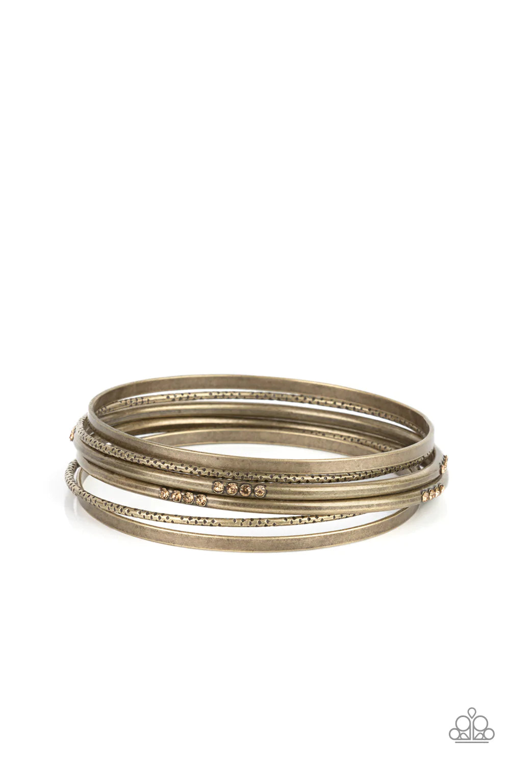 "Lock, STACK, and Barrel" - Brass  # 046 - Paparazzi Accessories