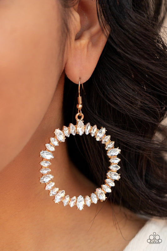 "Glowing Reviews" - Gold #1443 - Paparazzi Accessories