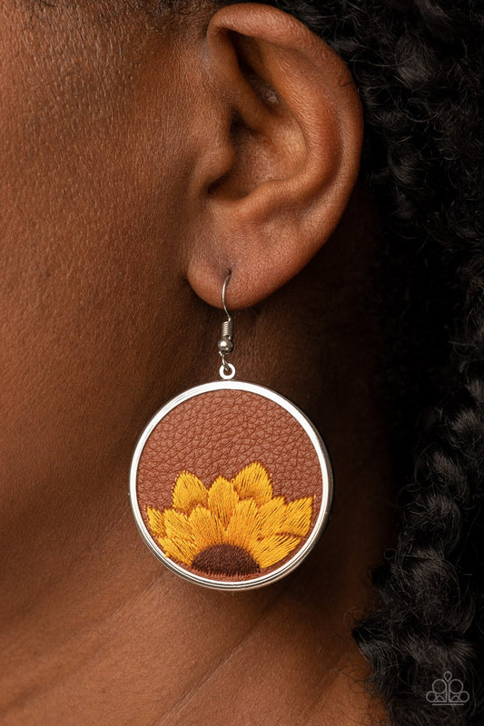 "Sun-Kissed Sunflowers" - Brown #1337 - Paparazzi Accessories