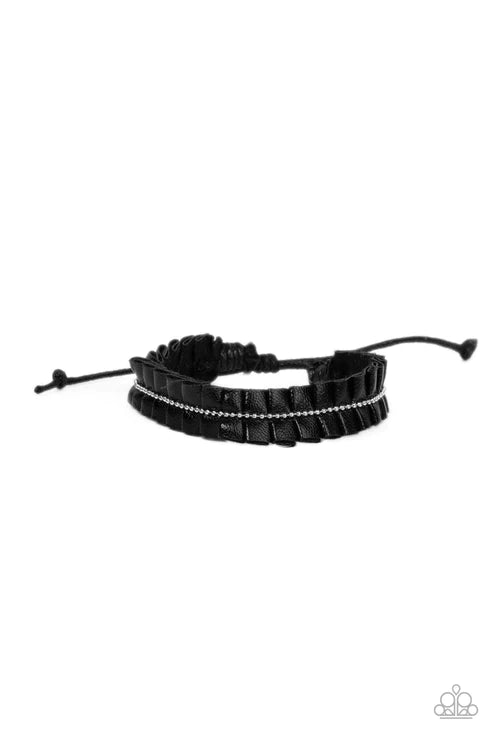 "Hard to PLEATS" - Black #1183 - Paparazzi Accessories