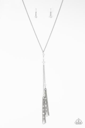 "Timeless Tassels" - Silver #591 - Paparazzi Accessories