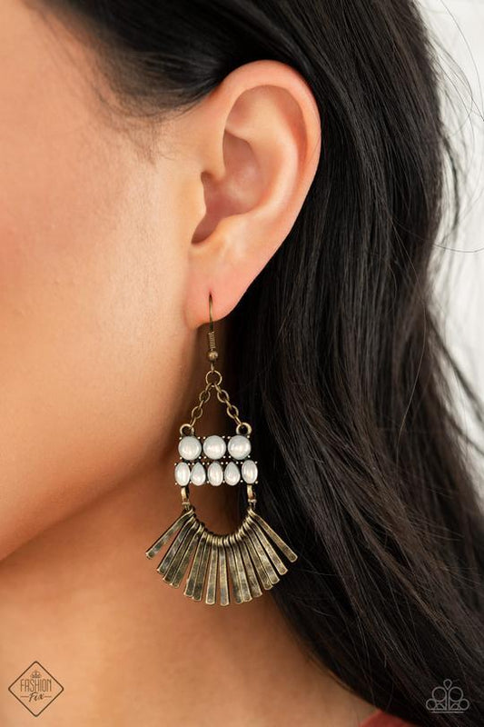 "A FLARE for Fierceness" - Brass #3258 - Paparazzi Accessories