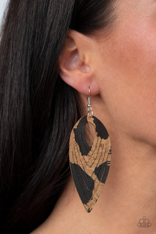 "Cork Cabana" - Black #1384 - Paparazzi Accessories