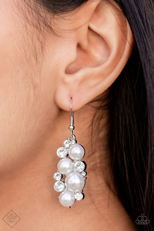 "Fond of Baubles" - White #1430 - Paparazzi Accessories