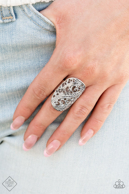 "Pier Paradise" - Silver #1481 - Paparazzi Accessories