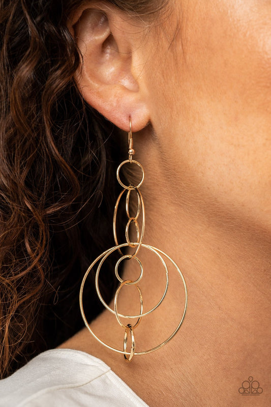 "Running Circles Around You" - Gold #1502 - Paparazzi Accessories
