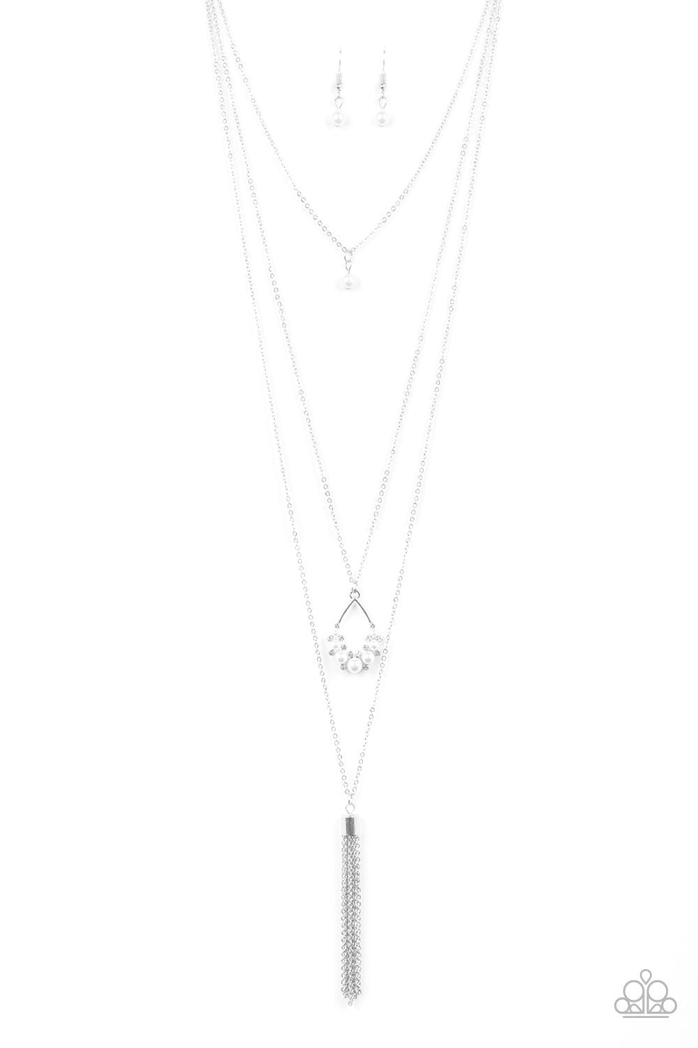 "Be Fancy" - White #3133 - Paparazzi Accessories