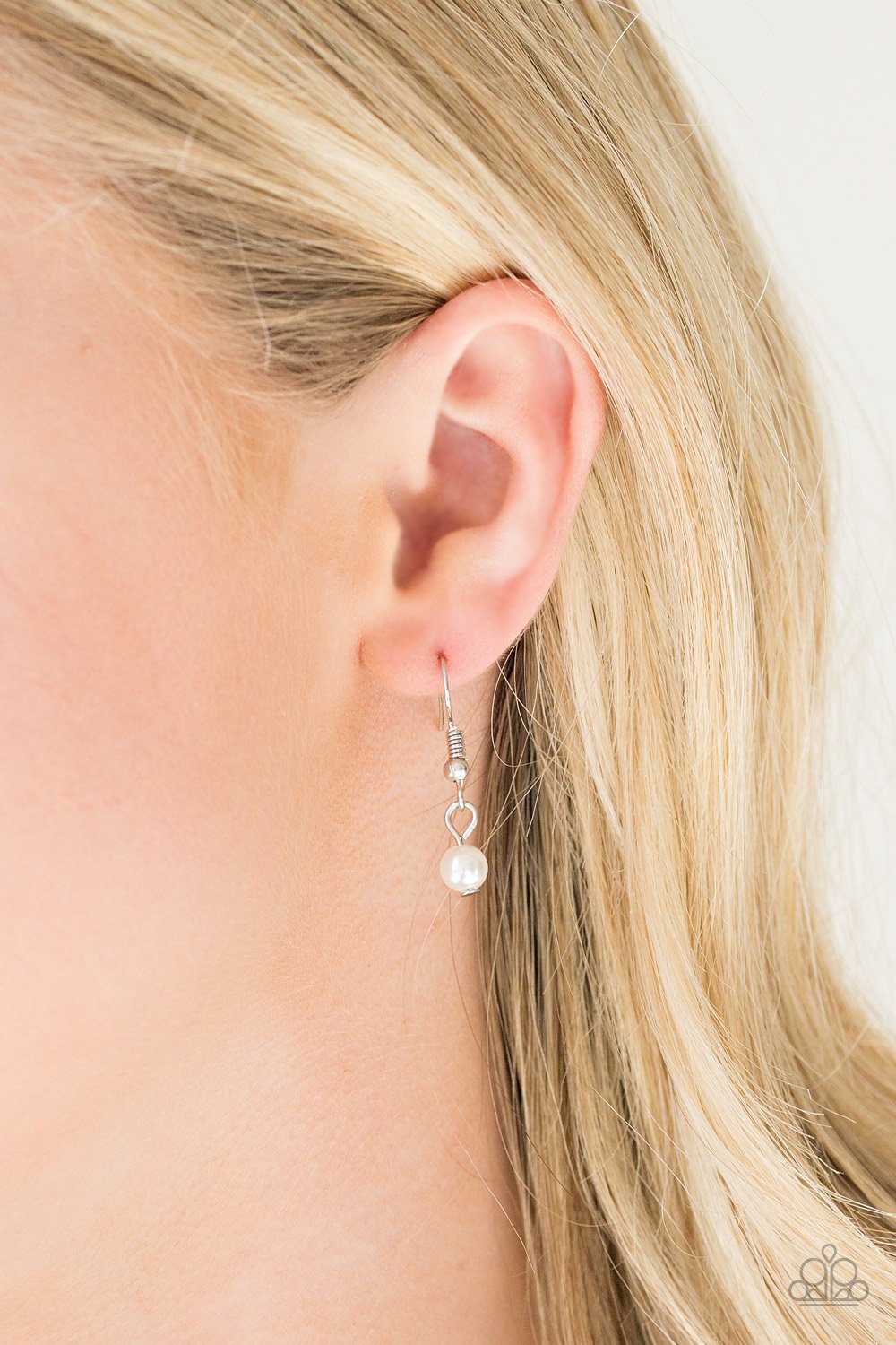 "Be Fancy" - White #3133 - Paparazzi Accessories