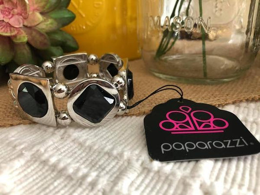 "Asymmetrical A-Lister" - Black # 3271 - Paparazzi Accessories